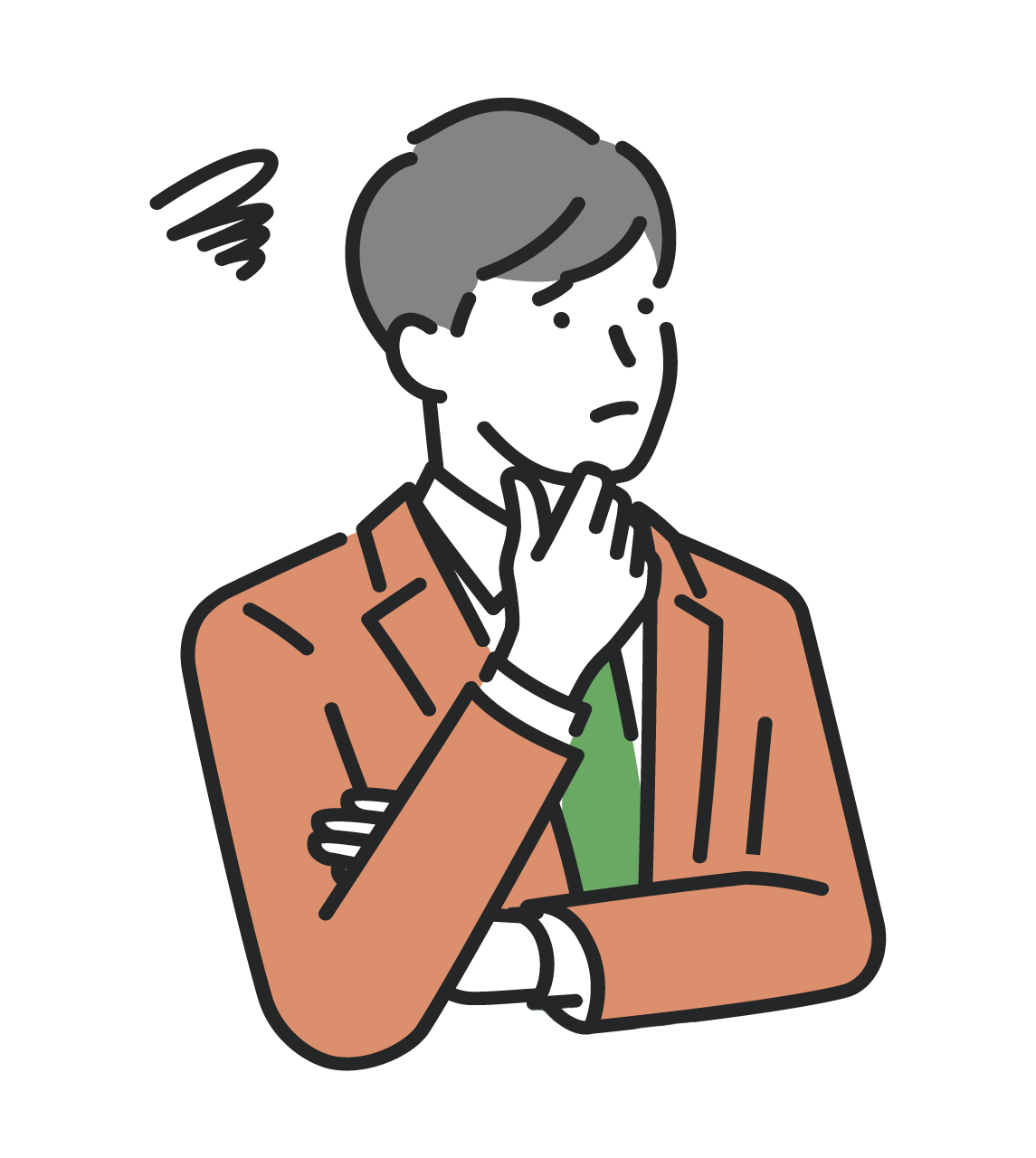 悩む男性社員